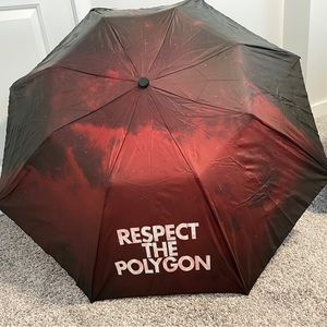 NWOT Helicity Designs umbrella “Respect the Polygon”